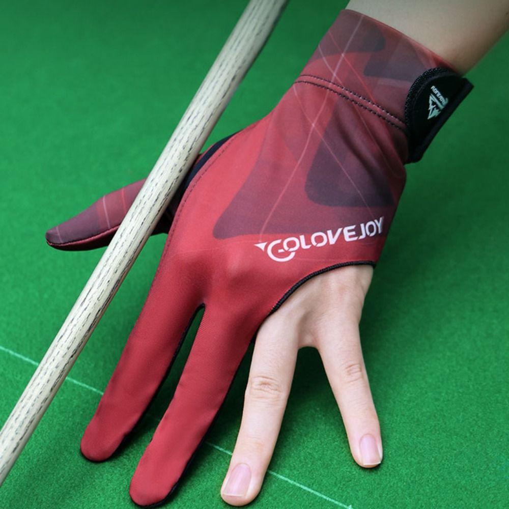 Polyester 3 Fingers Billiard Glove Three Finger Single Piece Billiards Gloves Woman