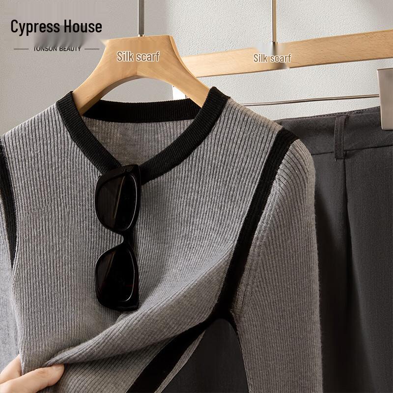 

Women s Color Block Striped Knit Pullover Top S