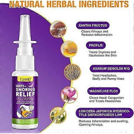 Horlama Önleyici Burun Spreyi 30 ml, Doğal Horlama Durdurucu Sprey, Etkili Horlama Giderici, Solunumu İyileştirir, %100 Doğal Horlama Önleyici Çözüm