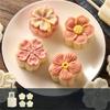 Convenient Mooncakes Press Molds Flower Shape Artistic Mooncakes Press Molds