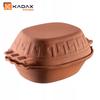 KADAX Roman Clay Pot Oval with Lid