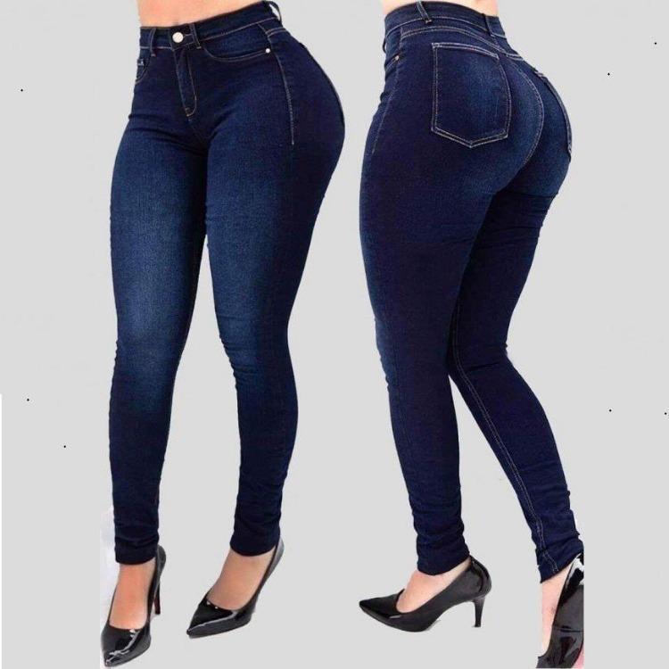 Women Plus Size High Waist Slimming Skinny Jeans Stretch Denim Pencil Pants Fashion