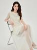 Elegant Summer Seaside Embroidered Maxi Dress with Cinched Waist