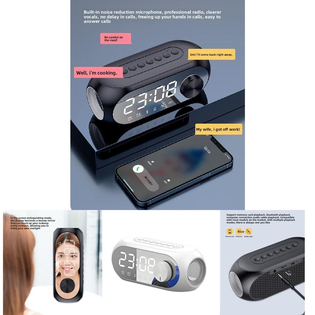 Bluetooth Rgb Bass Portable Clock Speaker With Fm Radio For Home Outdoor Fitness