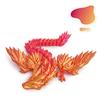 3D Printing 23Cm With Wings Crystal Dragon Gemstone Dragon Joint Movable Simulation Flying Dragon Creative Toy Decor Ornaments