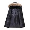 New Winter Men's Business Casual Hooded Down Jacket Loose Plus Size Keep Warm Epaulettes Printing