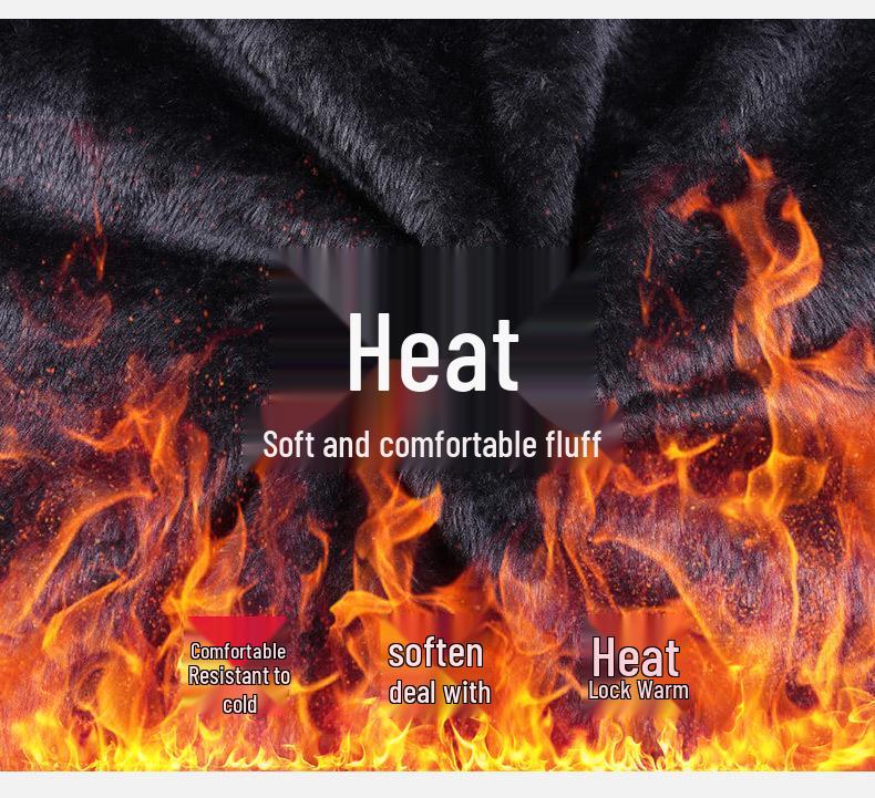 Men's Winter Fleece-Lined Windbreaker: Outdoor Windproof Warm Cotton Jacket, Plus Size for Mountaineering and Fishing.