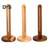 Wooden Paper Towel Holder with Stable Base Non-Slip Design Easy Setup Kitchen Roll Paper Holder Storage Rack