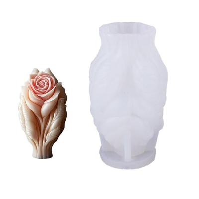 Hand Holding Flower Candle Mould 3D Flower Silicone Molds Baking Molds Soap Molds Handmade Castings Molds Plasters Molds