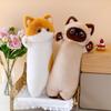 Cute Cat Cartoon Long Body Pillow With Soft Plush For Girls Sleep And Relaxation