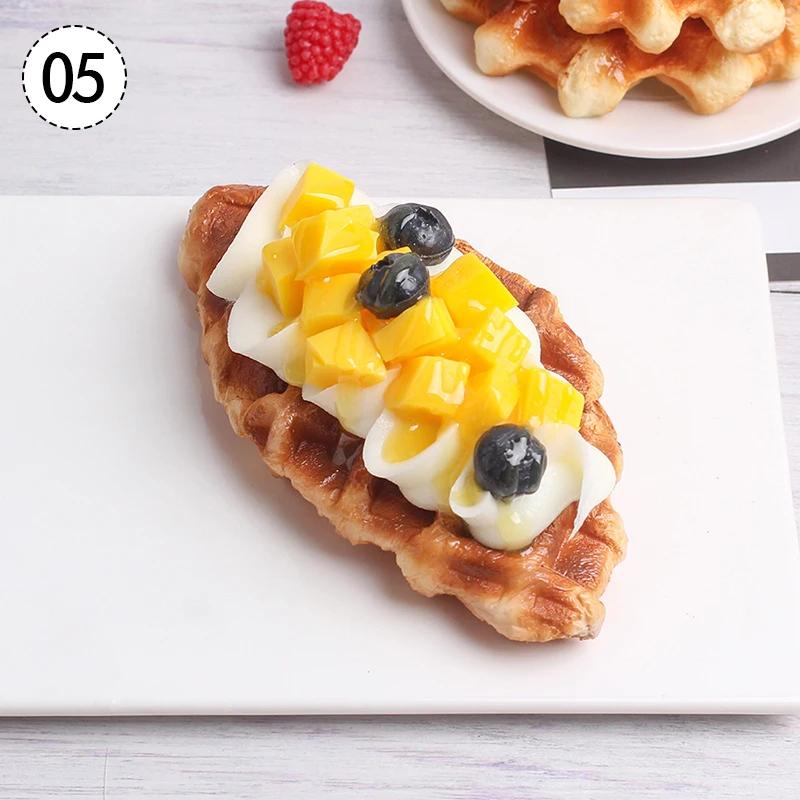 

Artificial Waffle Dessert Wedding Party Decoration Cake Decoration Photography Professional Simulation Cake Model Fake Food New