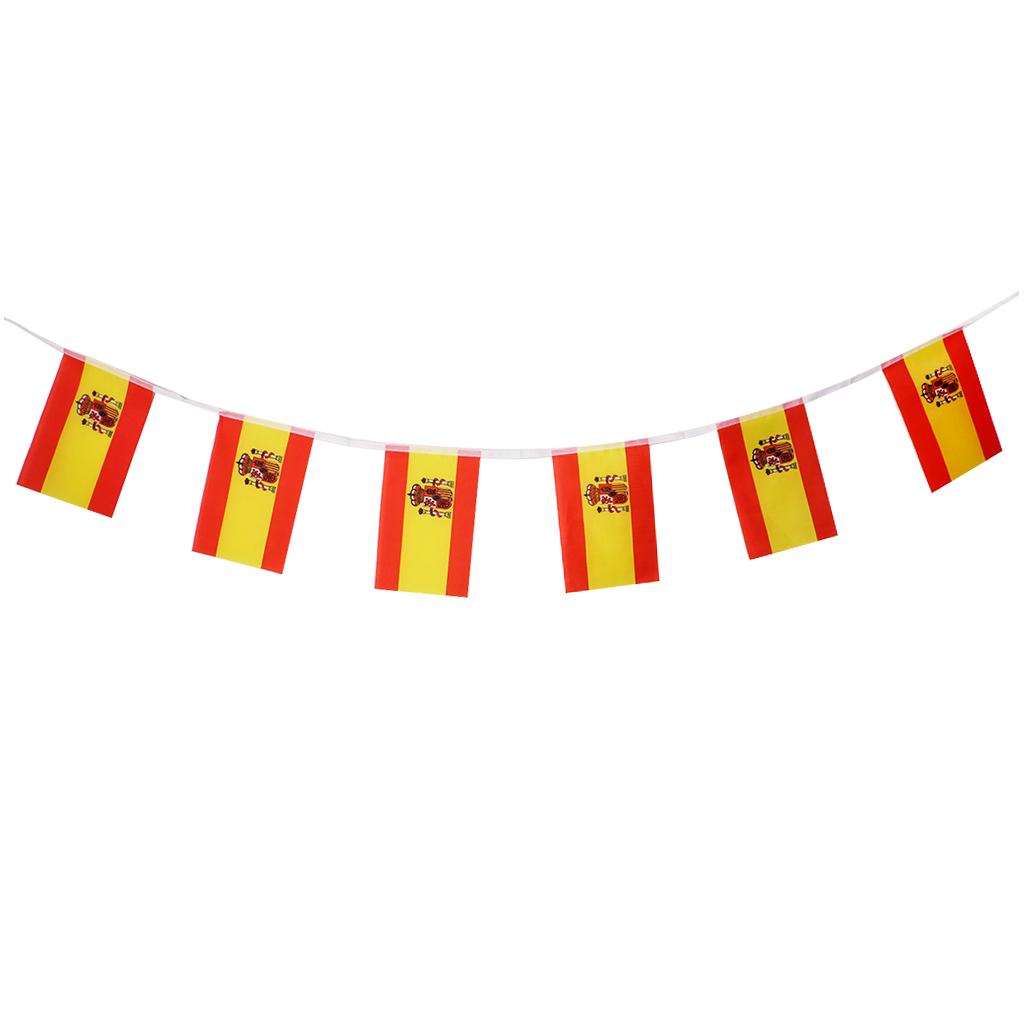 Buy Spain Flag World Cup String for Sport Bars Party Decor 9 Meters at ...