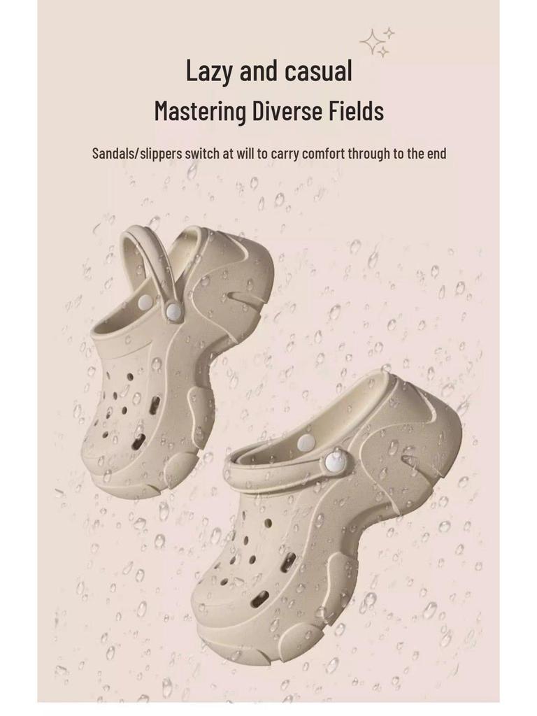 Women's Thick-Soled Height-Increasing Platform Beach Clog Sandals