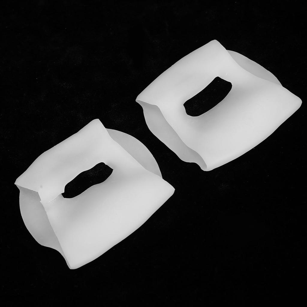 4 Pairs SEBS Arch Support Orthopedic Pads for Women Men Foot Varus Vaus O-Type Leg Correction(White )