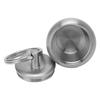 Stainless Steel Pill Case Apple Shape Mini Portable Stainless Steel Metal Small Medicine Box Sealed Jar Keychain Pendant