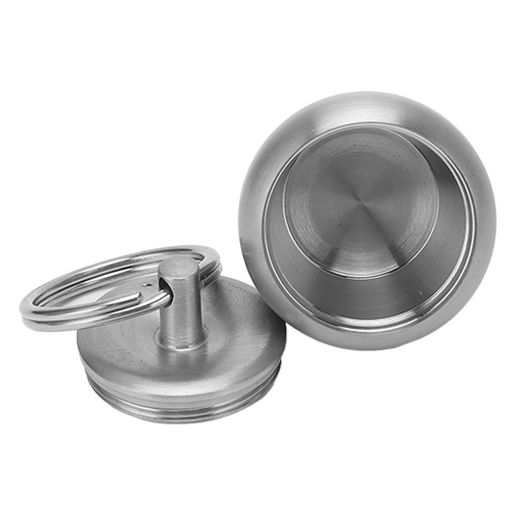 Stainless Steel Pill Case Apple Shape Mini Portable Stainless Steel Metal Small Medicine Box Sealed Jar Keychain Pendant