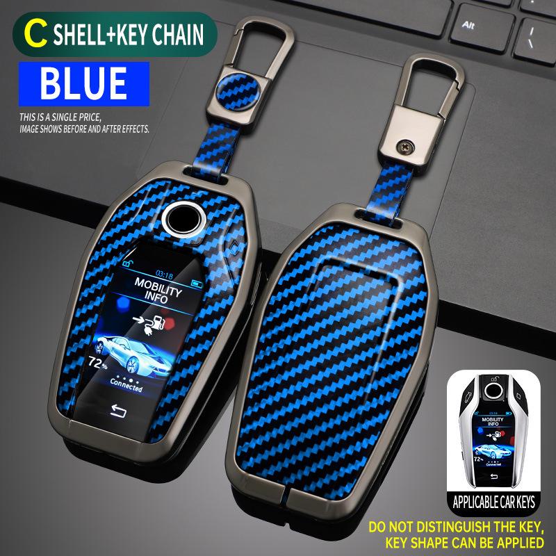 Metal Protective Case for BMW 7 Series LCD Key, X5 Remote, and 6GT Smart Touchscreen