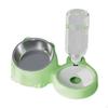 15° Tilted 2 In 1 Raised Double Cat Bowls with Water Dispenser Pet Feeder Bowl for Kitten Rabbit