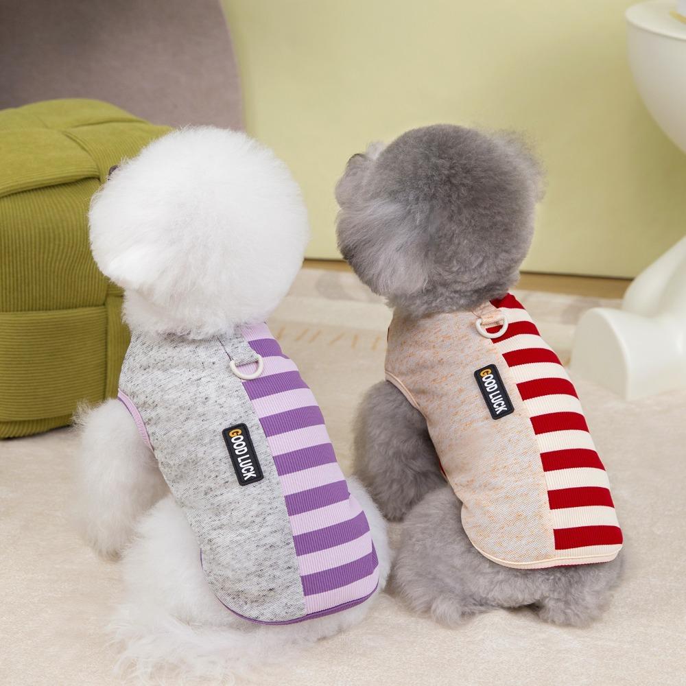 

Thin Dog T-shirt Sleeveless Dog Sweatshirt Pet Costumes Pet Clothes Four Seasons M фіолетовий
