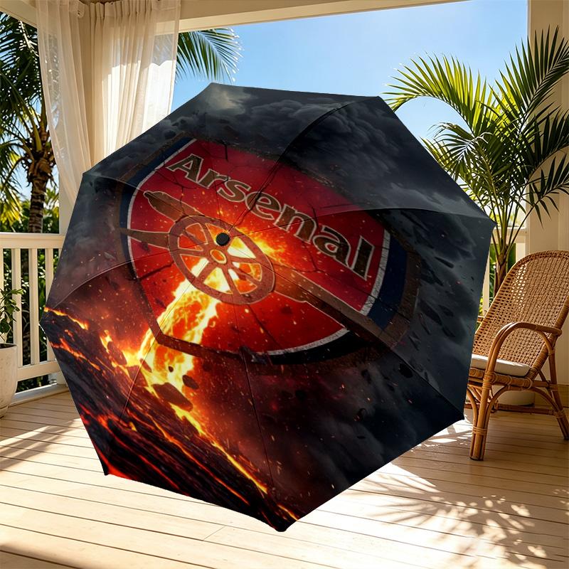 football team.C Print Automatic Open Close Umbrella, Portable Foldable Umbrella, for Outdoor Commute Camping Trip, Ideal Birthday Gift