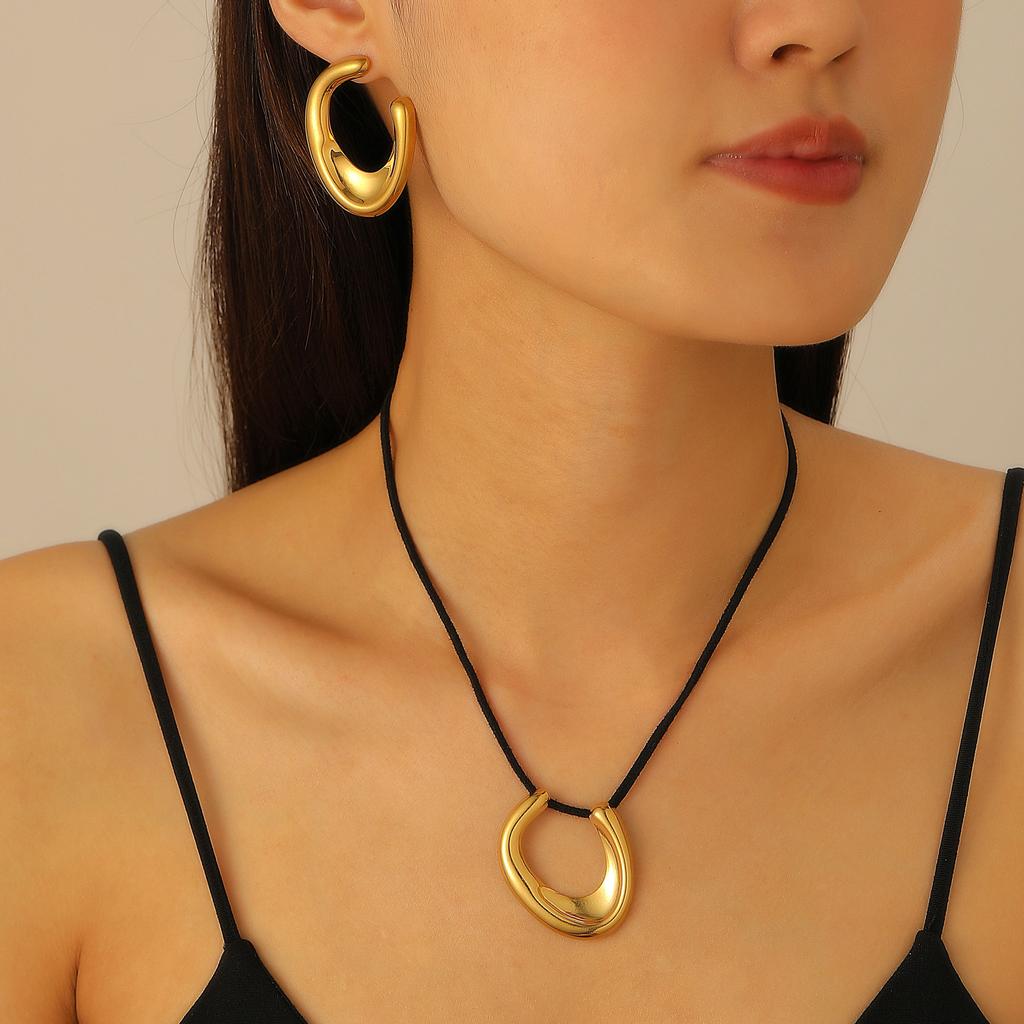 Gold Plated Tassel Teardrop Drop Earrings, Minimalist Snake Chain Hoop Dangle Earrings for Women