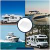 Wohnmobil Außenlüftungsgitter 20,5 x 10,5 cm ABS Lamellenlüftungsgitter mit Schrauben für Camper, Wohnwagen und Marineboote
