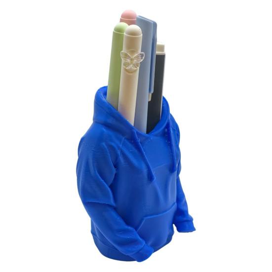 Suport de pixuri creativ Design unic de hanorac Organizator de birou imprimat 3D pentru pixuri, creioane, rigle, foarfece Depozitare spațioasă pe birou Birou, Școală