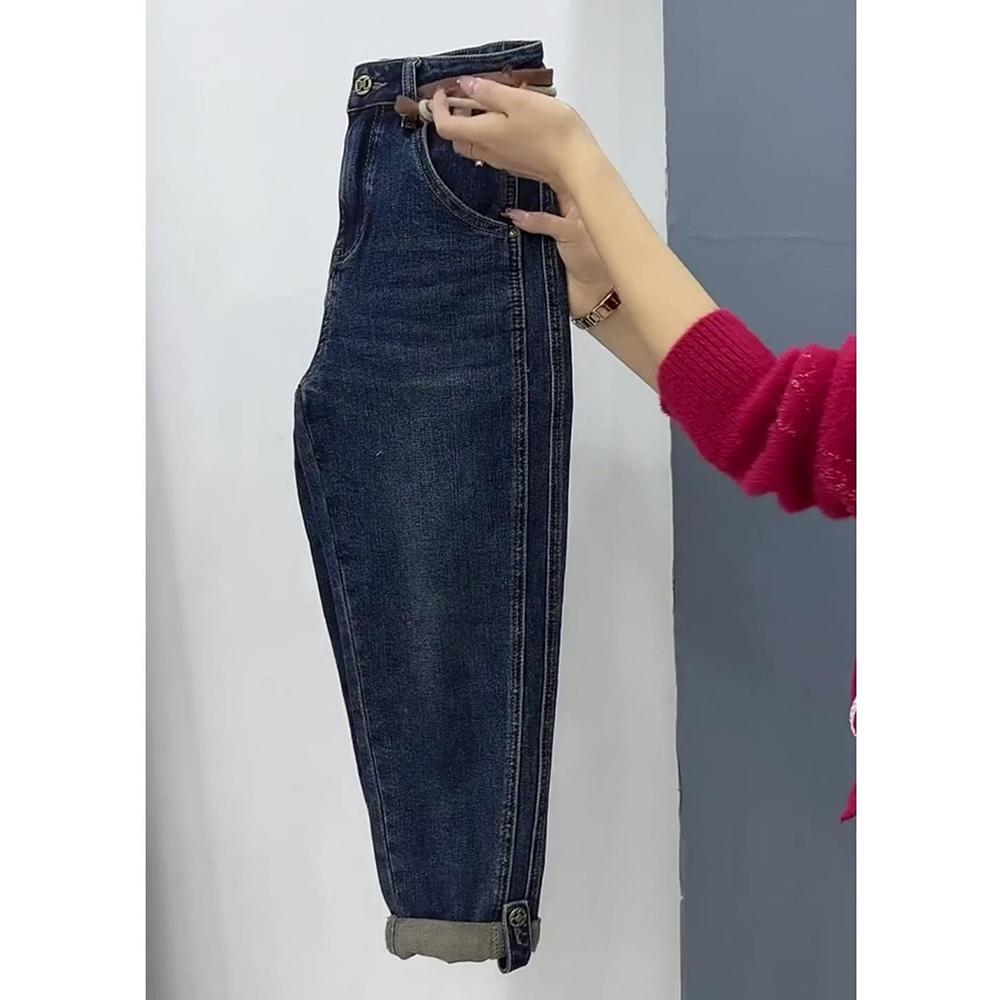 High Waist Harlan Jeans Women's Spring Autumn Large Size Sister Pear Shape Loose Haren Jeans Denim Pants
