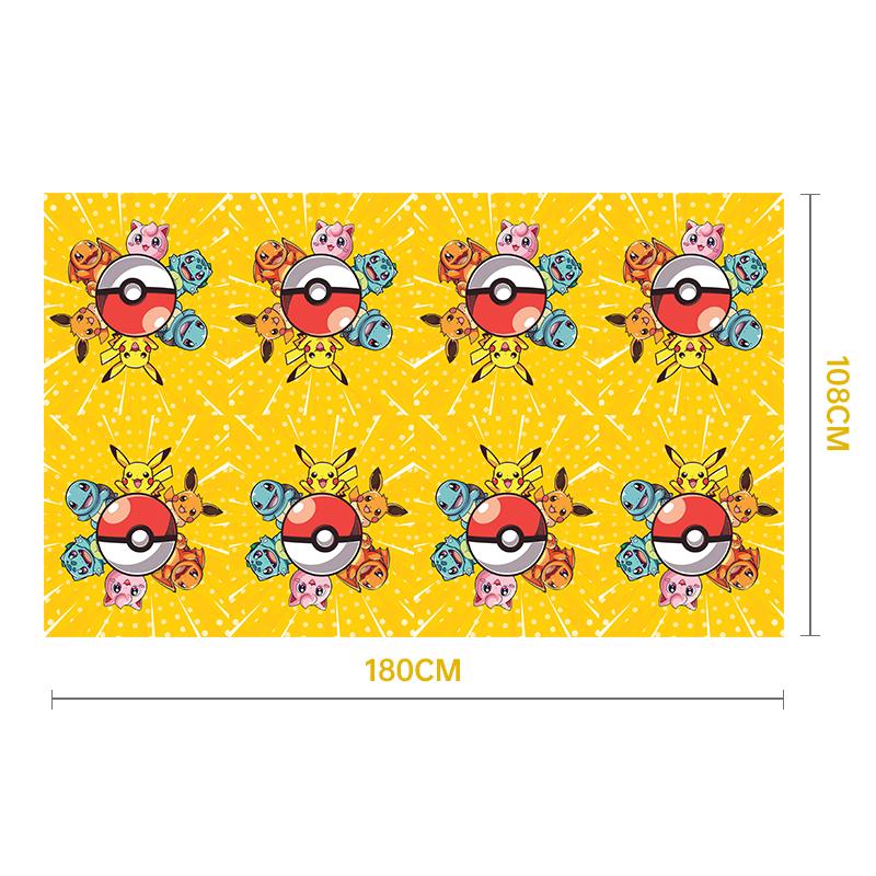 Pokemon Geburtstagsfeier Dekorationsartikel Pokemon Thema Geburtstagsfeier Artikel Tischdecke Tafel Becher Taschentuch Banner Babyparty