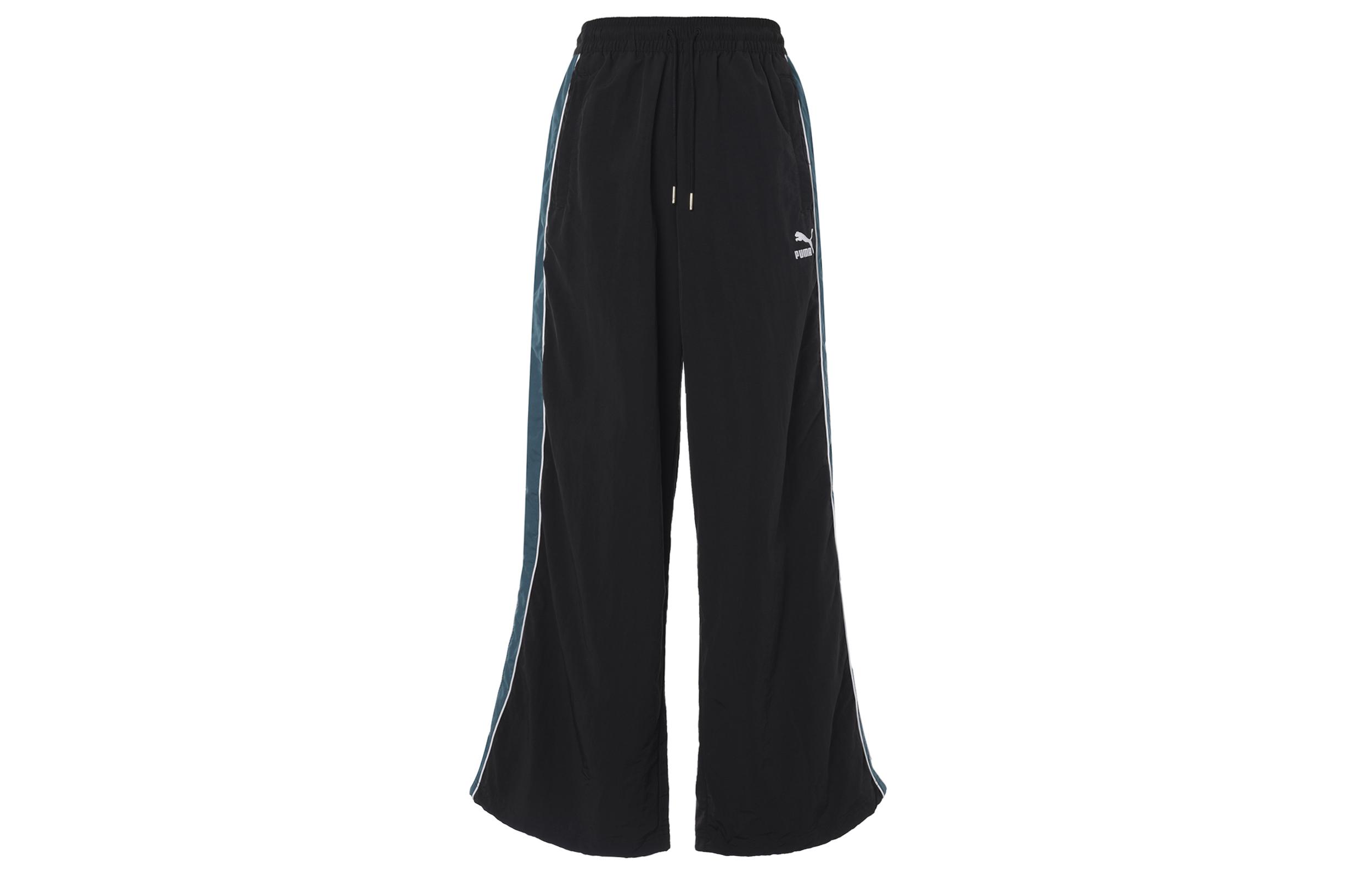 PUMA Casual Pants Unisex Black Moderate Straight Fit Pants 629046-01 XL