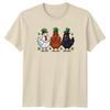 Three Lucky Chickens For St TShirt Leprechaun Hens Farm Holiday