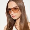 Metal Half Frame Square Fashion Aviator Sunglasses Retro Glasses Every Pair Sunglasses Trend