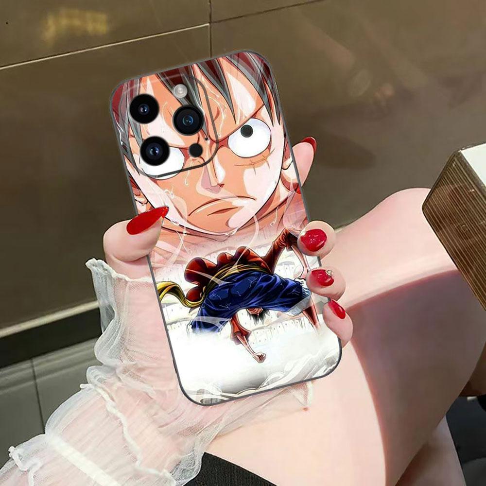 One Piece Monkey D Luffy Nina Cover Phone Case For Iphone Apple 17 AIR 16E 16 15 14 13 12 11 Pro XR Max 8 7 Plus TPU Case Funda