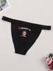 Sexy Tanga-Höschen für Damen, individuelles Portrait, bedrucktes Muster, bequemes Höschen, Tanga mit niedriger Taille