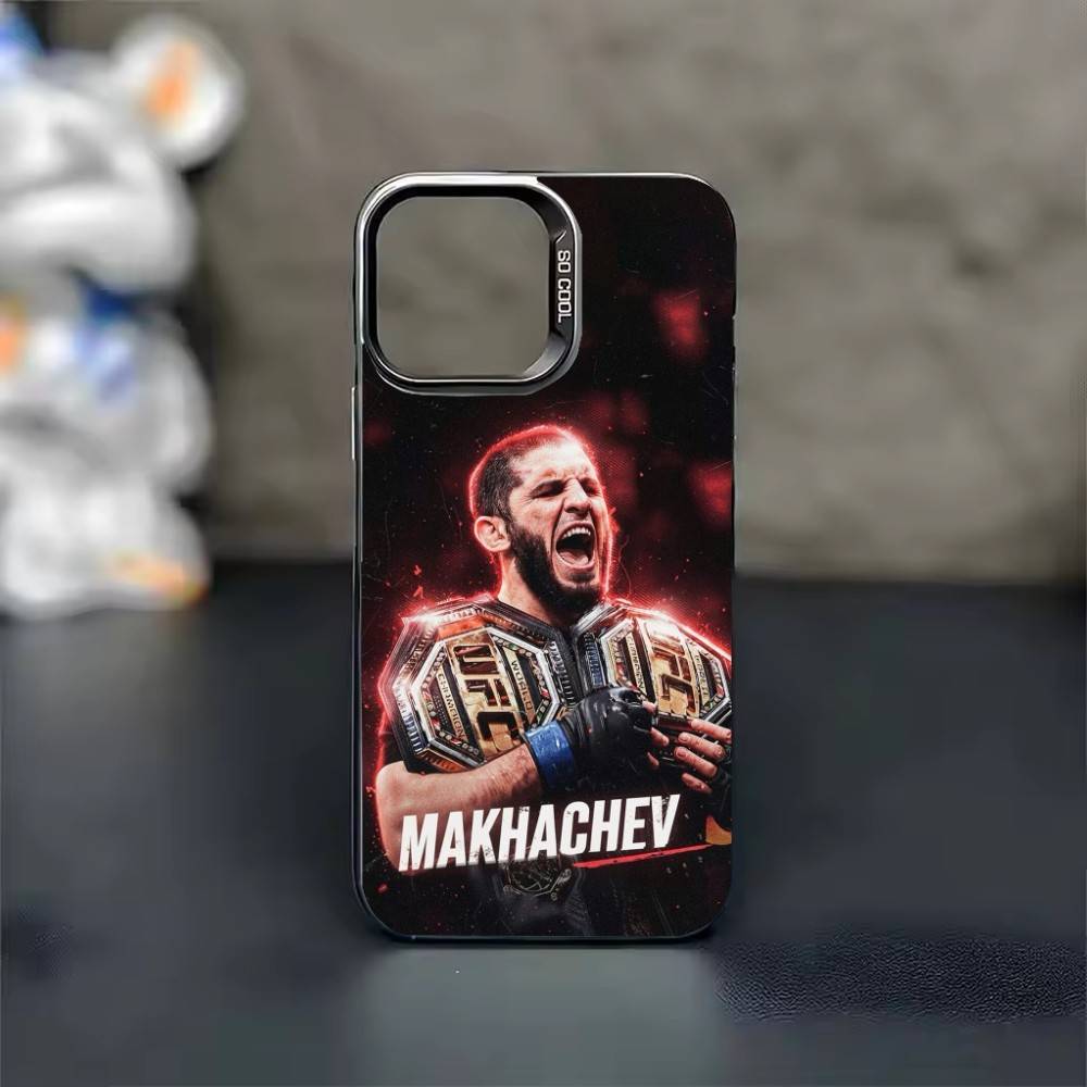 Islam M-Makhachev  Phone Case For iPhone 17 16 15 14 13 12 11 Pro Max Plus Silver candy Matte Cover iPhone17promax