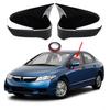 For 2006-2010 2011 Honda Civic Gloss Black Side Rearview Mirror Cover Trim Caps