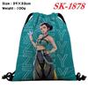 Demon Hunters Drawstring Bag Lightweight Backpack Cartoon Print Travel Fitness Clothes Storage