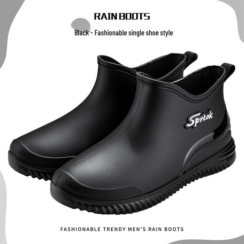 Women's Versatile Waterproof Rubber Rain Boots - Non-slip, Soft Sole, Casual Outdoor Short Boots for Camping