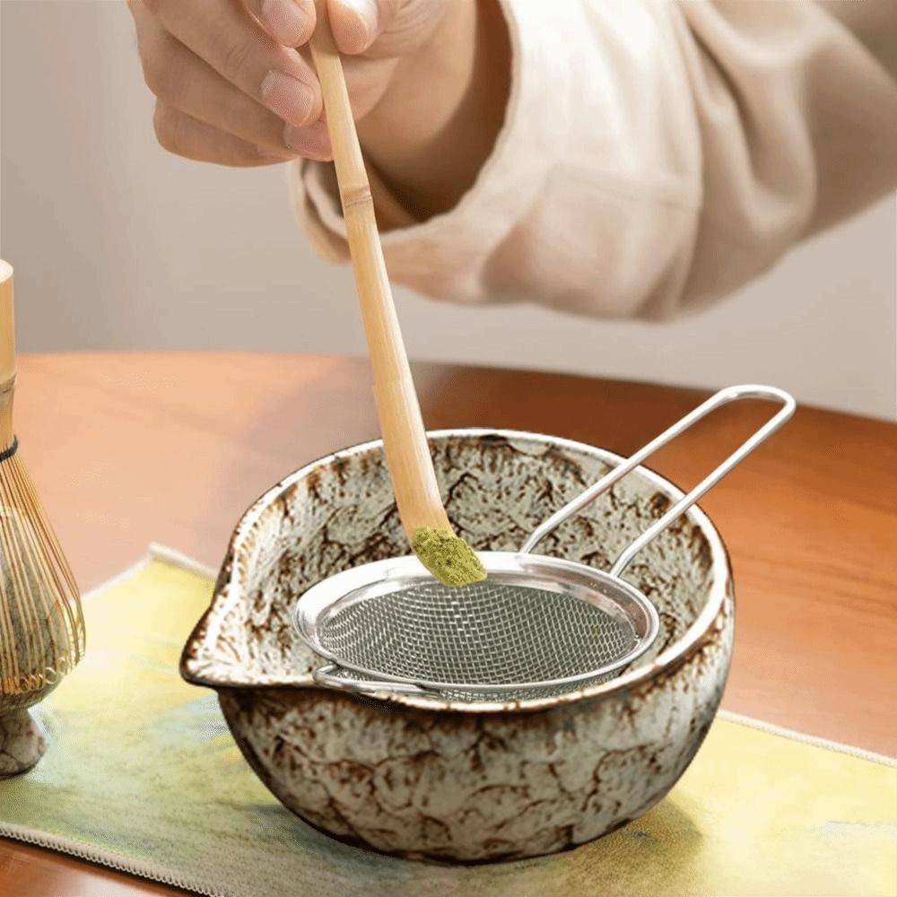 6PCS Matcha Whisk Holder Matcha Whisk Set Matcha Bowl Whisk Teaspoon Tea Sets Tea Lovers