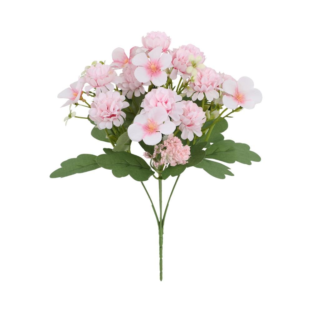 Multicolored Artificial Hydrangea Flowers Real Touch with Stems Fake Hydrangea Flowers Floral Arrangements Hydrangea Bouquet темно-розовый
