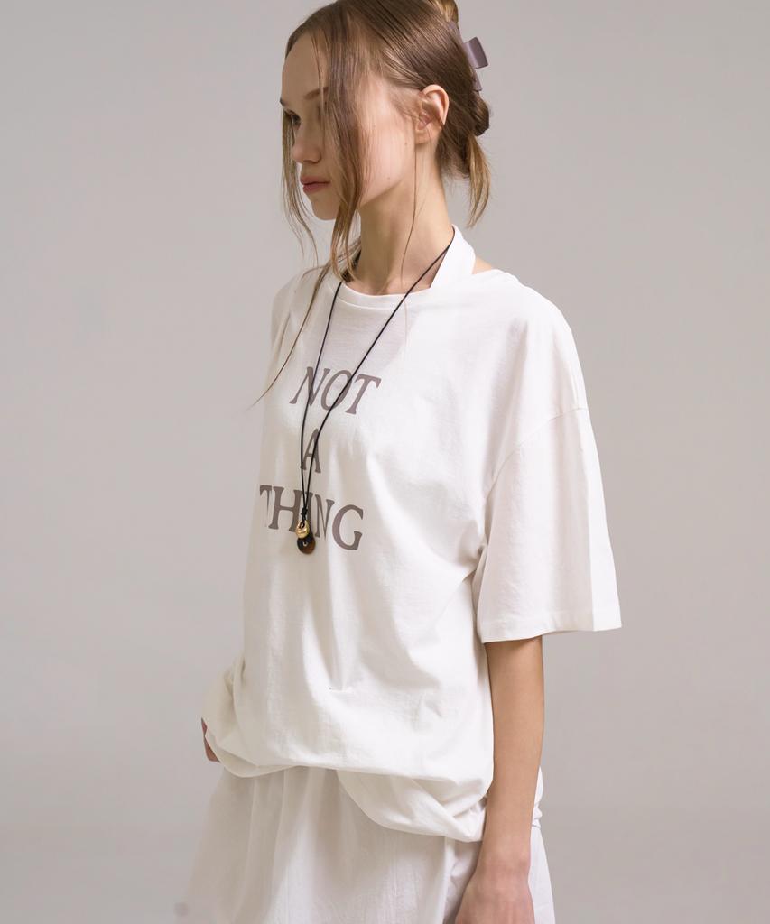 SSIN AND LEE Not A Thing Pinched T-Shirt White