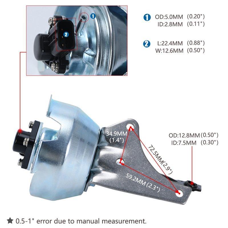 Wastegate Actuator Met Sensor Turbocharger Voor Citroen C4 C5 Voor 307 308 407 508 607- 753556-0002, 756047-0002 Turbo