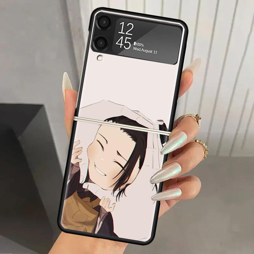 Kaisen J-Jujutsu Cute Hard PC Back Phone Case for Samsung Galaxy ZFlip 7 6 5 Z Flip 4 ZFlip6 Z Flip7 5G ZFlip4 Flip3 Zflip5 Cove