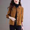 Short Coat Womens Autumn and Winter Updated Comfortable Fit Everyday Niche Design Sense Thin Jacket Popular Lapel Top