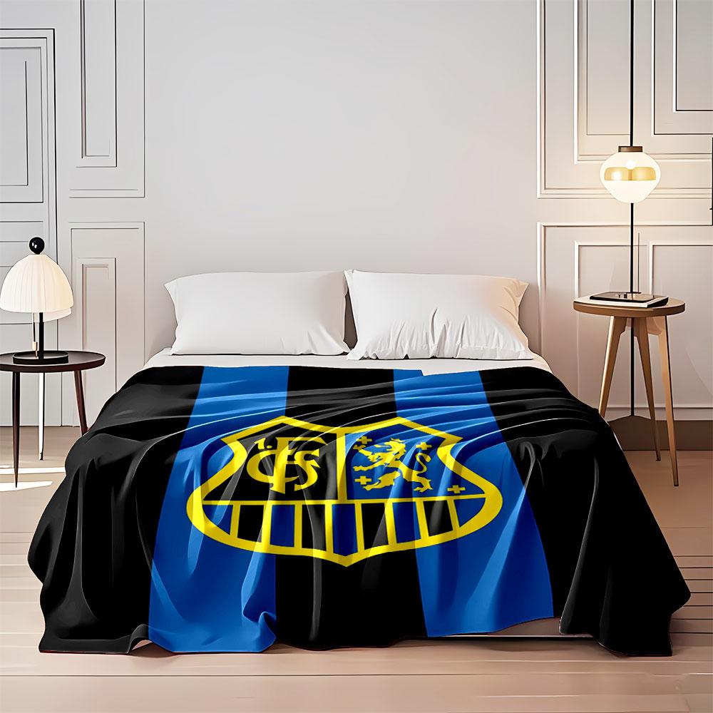Yellow Lion and Crest Blanket Design print blanket soft and cozy perfect for the living room bed sofa or a nap,gift