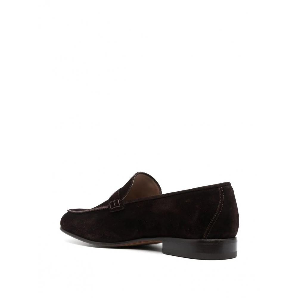 Salvatore Ferragamo Ferragamo Suede Penny Loafers Brown