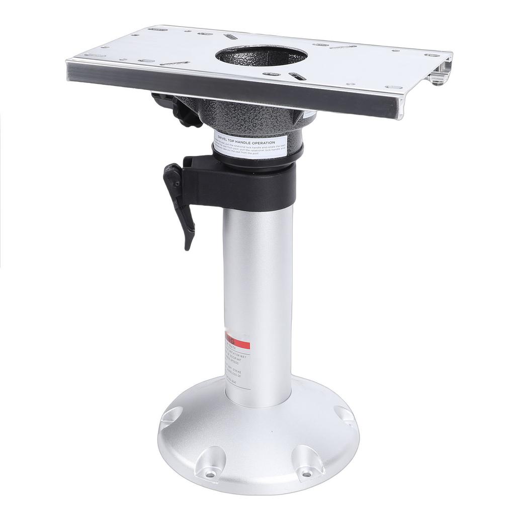 Boat Seat Pedestal with Slide Aluminium Alloy 17 24in Adjustable Height Boat Chair Base for Yacht Ship Floating Dock