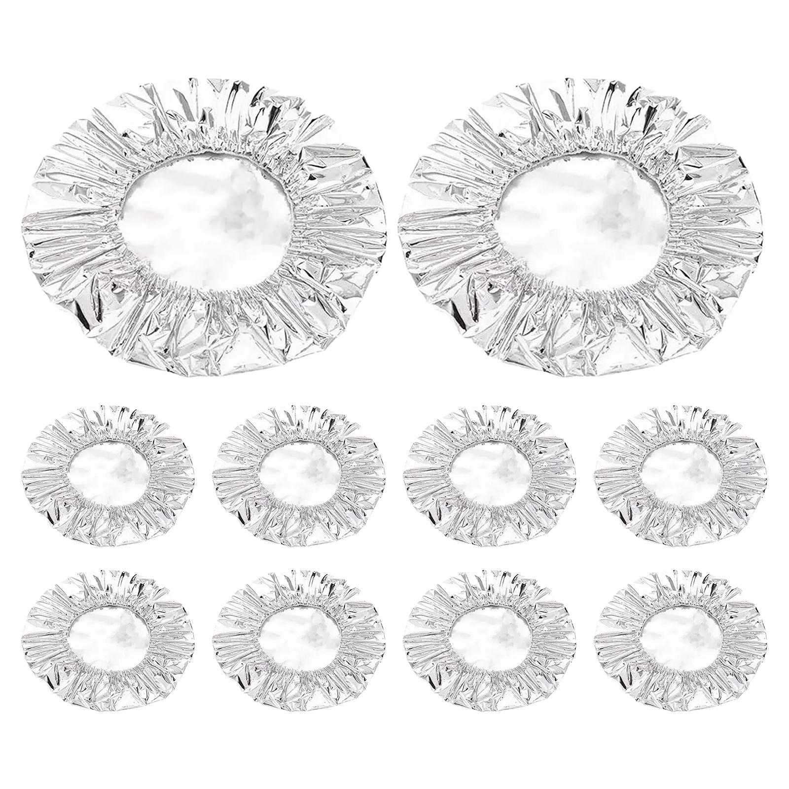 10-100PCS Repeatable Aluminum Foil Insulation Covers Eco-Friendly Kitchen Food Covers for Bowls & Dishes Storage for Kitchen