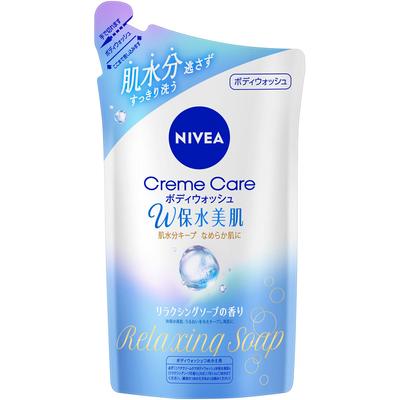 NIVEA Cream Care Body Wash W Wasserspeichernde Schönheit Haut Entspannende Seife Duft Nachfüllpackung 350ML Persönliche mittlere Preisklasse Körperseife Tragen Sie eine geeignete