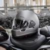 DOT Retro Full Face Motorcycle Helmet 3C Certified Small Shell Men Women Scooter Cruiser With Bluetooth